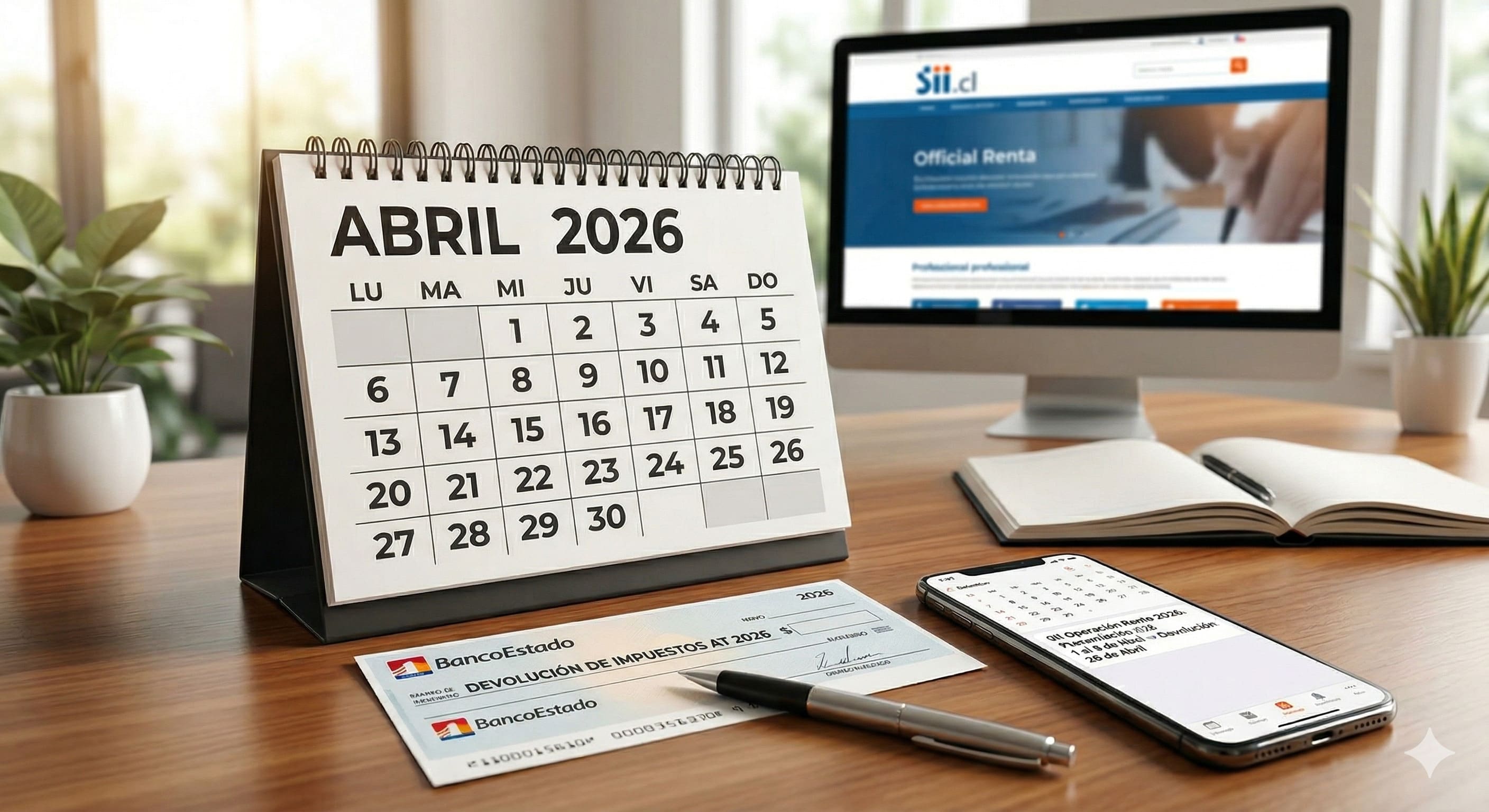 DEVOLUCIÓN DE IMPUESTOS AÑO TRIBUTARIO 2026